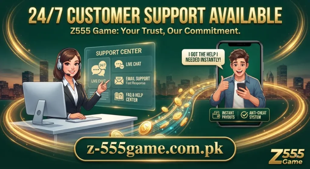 247 Customer Support Available - Z555 Game