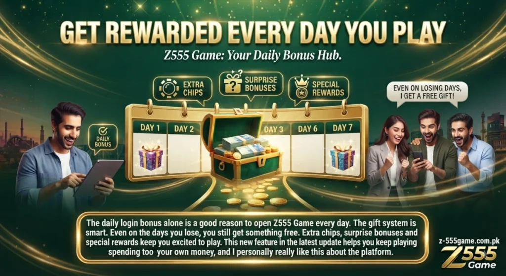 Get Rewarded Every Day You Play - Z555 Game